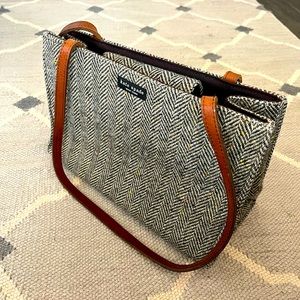 Vintage (~2001) Kate Spade tweed shoulder bag